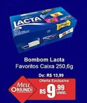 Oriundi Bombom Lacta Favoritos Caixa oferta