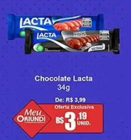 Oriundi Chocolate Lacta oferta