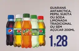 Apoio Mineiro Guaraná antarctica, pepsi, sukita ou soda limonada tradicional ou sem açúcar oferta