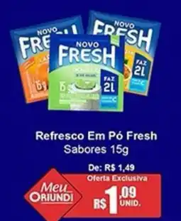 Oriundi Refresco Em Pó Fresh Sabores oferta