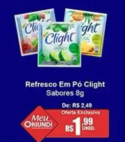 Oriundi Refresco Em Pó Clight Sabores oferta