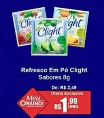 Oriundi Refresco Em Pó Clight Sabores oferta