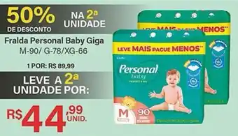 Oriundi Fralda Personal Baby Giga oferta