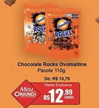 Oriundi Chocolate Rocks Ovomaltine Pacote oferta