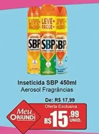 Oriundi Inseticida SBP Aerosol Fragrâncias oferta