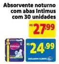 Extra Intimus - absorvente noturno com abas com 30 unidades oferta