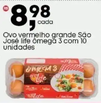 Frangolândia Ovo vermelho grande São José life ômega 3 oferta