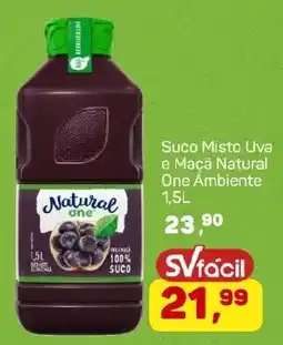 Supermercados São Vicente Suco Misto Uva e Maçã Natural One Ambiente oferta