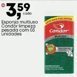 Frangolândia Esponja multiuso Condor limpeza pesada oferta