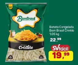 Supermercados São Vicente Batata Congelada Bem Brasil Crinkle oferta