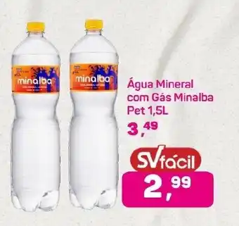 Supermercados São Vicente Água Mineral com Gás Minalba oferta