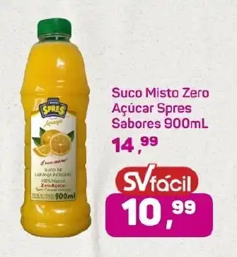 Supermercados São Vicente Suco Misto Zero Açúcar Spres Sabores oferta