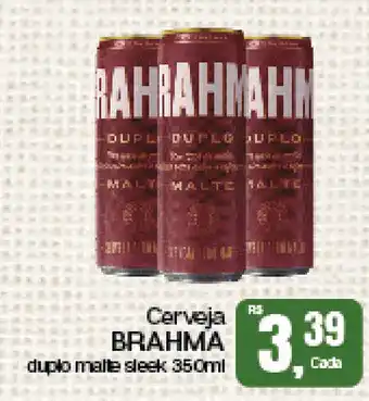 Cometa Supermercados Cerveja BRAHMA duplo malte sleek oferta