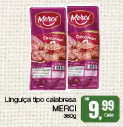 Cometa Supermercados Linguiça tipo calabresa MERCI oferta