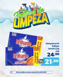 Supermercados Big Compra Detergente em Pó Brilhante Cartucho  cada oferta