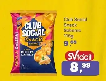 Supermercados São Vicente Club Social Snack Sabores oferta