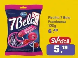 Supermercados São Vicente Pirulito 7 Belo Framboesa oferta