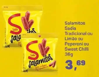 Supermercados São Vicente Salamitos Sadia Tradicional ou Limão ou Peperoni ou Sweet Chilli oferta