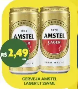 Vivendas Supermercados Cerveja amstel lager lt oferta