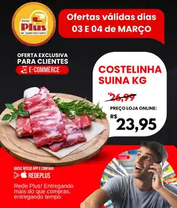 Rede Plus Supermercados Costelinha suina oferta