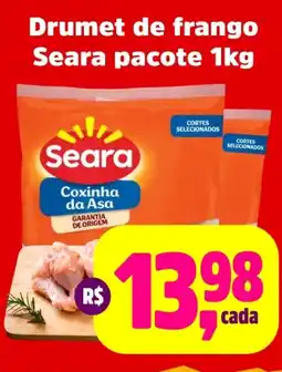 Sj Supermercados Drumet de frango Seara pacote oferta