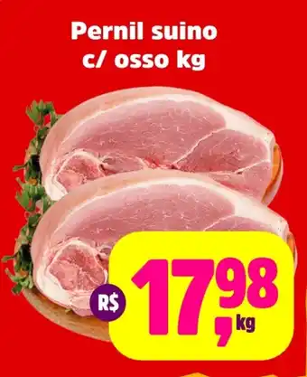 Sj Supermercados Pernil suino c/ osso oferta