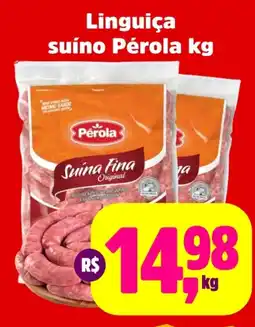 Sj Supermercados Linguiça suíno Pérola oferta