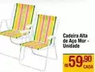 Muffato Mor - cadeira alta de aço oferta