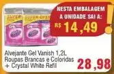 Spani Atacadista Vanish - alvejante gel roupas brancas e coloridas + crystal white refil oferta