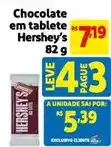 Extra Hershey´s - chocolate em tablete oferta