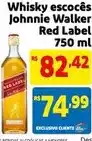 Extra Johnnie walker - whisky escocês red label oferta