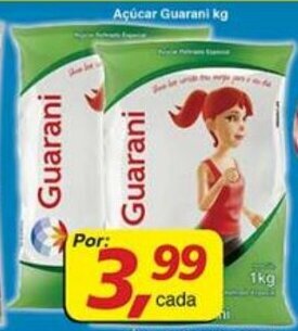 Supermercados Guanabara Acucar Guarani 1kg oferta