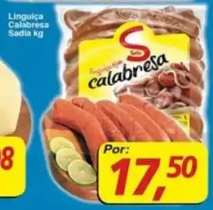 Supermercados Guanabara Linguica Calabresa Sadia 1kg oferta