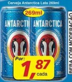 Supermercados Guanabara Cerveja Antarctica Lata 269ml oferta