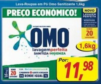 Supermercados Guanabara Lava-roupas em po Omo Sanitizante 1.6kg oferta