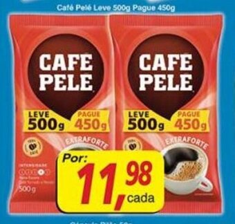 Supermercados Guanabara Cafe Pele Leve 500g Pague 450g oferta