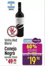 Muffato Red - vinho red blend conejo negro oferta