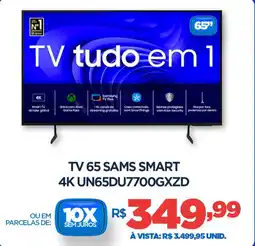 DB Supermercados Tv 65 sams smart 4K UN65DU7700GXZD oferta