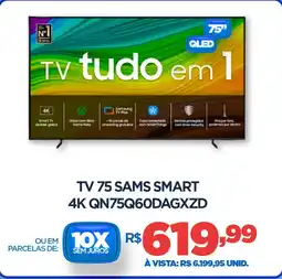 DB Supermercados Tv 75 sams smart 4K QN75Q60DAGXZD oferta