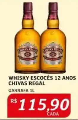 Assaí Atacadista Whisky escocês 12 anos chivas regal oferta