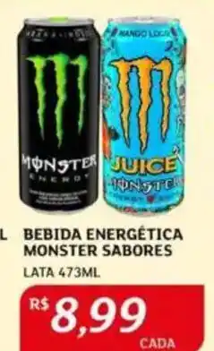 Assaí Atacadista Bebida energética monster sabores lata oferta