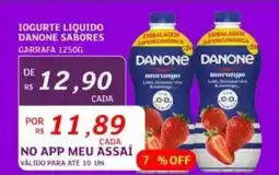 Assaí Atacadista Iogurte liquido danone sabores garrafa oferta