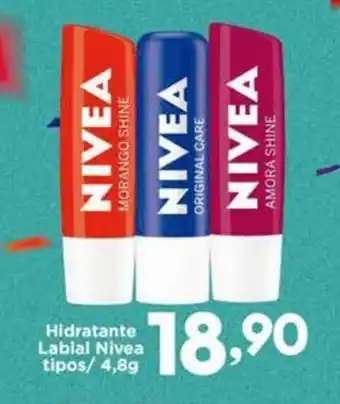 Confiança Supermercados Hidratante Labial Nivea tipos oferta