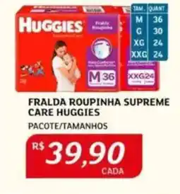 Assaí Atacadista Fralda roupinha supreme care huggies oferta