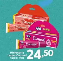 Confiança Supermercados Hidratante Labial Carmed tipos oferta