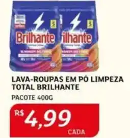 Assaí Atacadista Lava-roupas em pó limpeza total brilhante pacote oferta