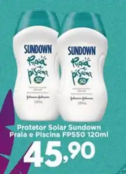 Confiança Supermercados Protetor Solar Sundown Praia e Piscina FPS50 oferta