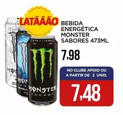 Apoio Mineiro Bebida energética monster sabores oferta