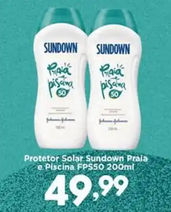 Confiança Supermercados Protetor Solar Sundown Praia Piscina FPS50 oferta