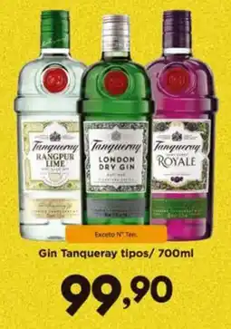 Confiança Supermercados Gin Tanqueray tipos oferta